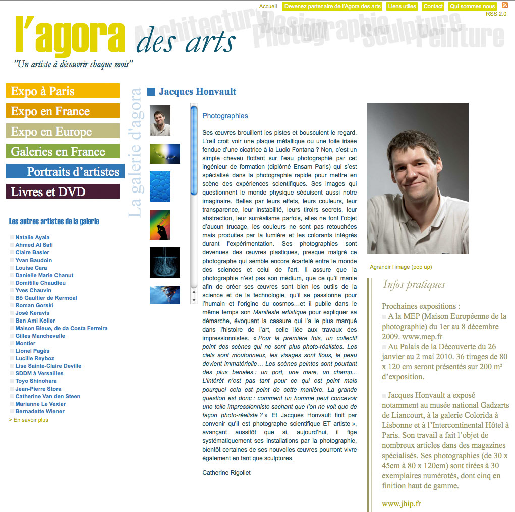 AGORA DES ARTS - Octobre 2009